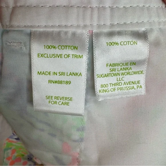 Lilly Pulitzer The Callahan Short sits low Vibrant colors Good Condition size 00 - Picture 5 of 5